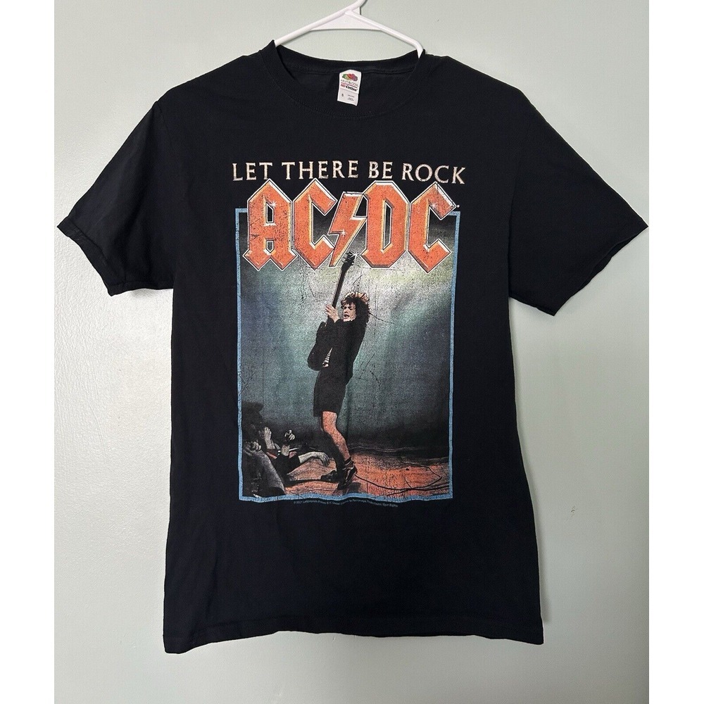 AC/DC Black T-Shirt Small Unisex